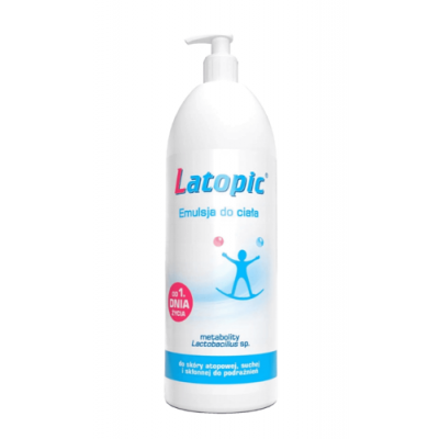 Miniaturka artykułu - #0 Latopic Emulsja do ciała dla sk&oacute;ry atopowej i suchej, 1000 ml