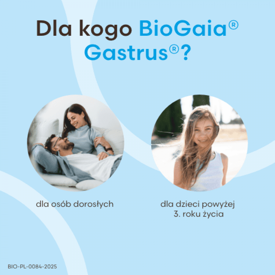 Zdjęcie produktu - 3 BioGaia Gastrus o smaku mandarynkowym, 30 tabl.