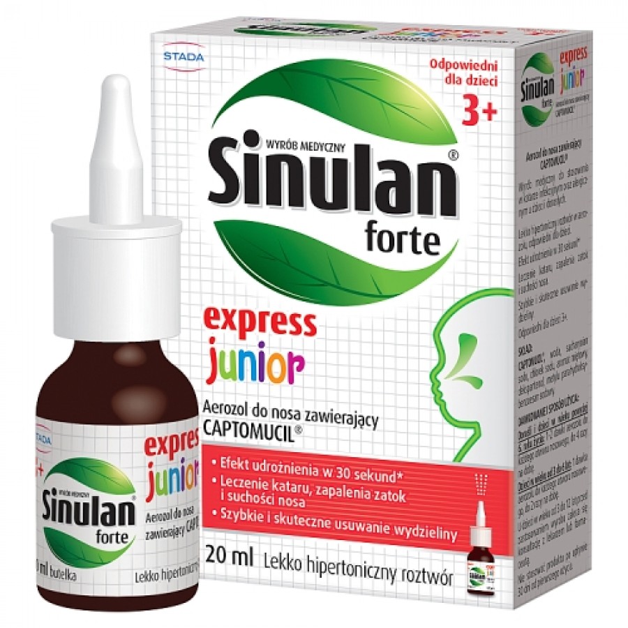 Miniaturka artykułu - #0 Sinulan Express Forte Junior, 20 ml