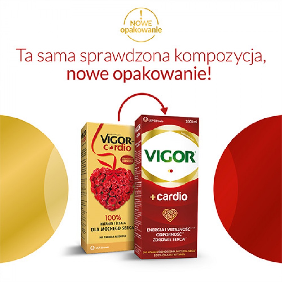 Zdjęcie produktu - 5 Vigor+ Cardio płyn, 1000 ml