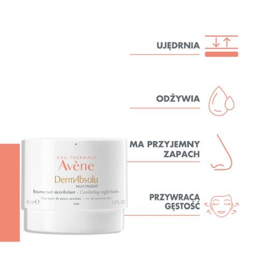 Miniaturka artykułu - #1 AVENE DermAbsolu Krem na noc, 40ml