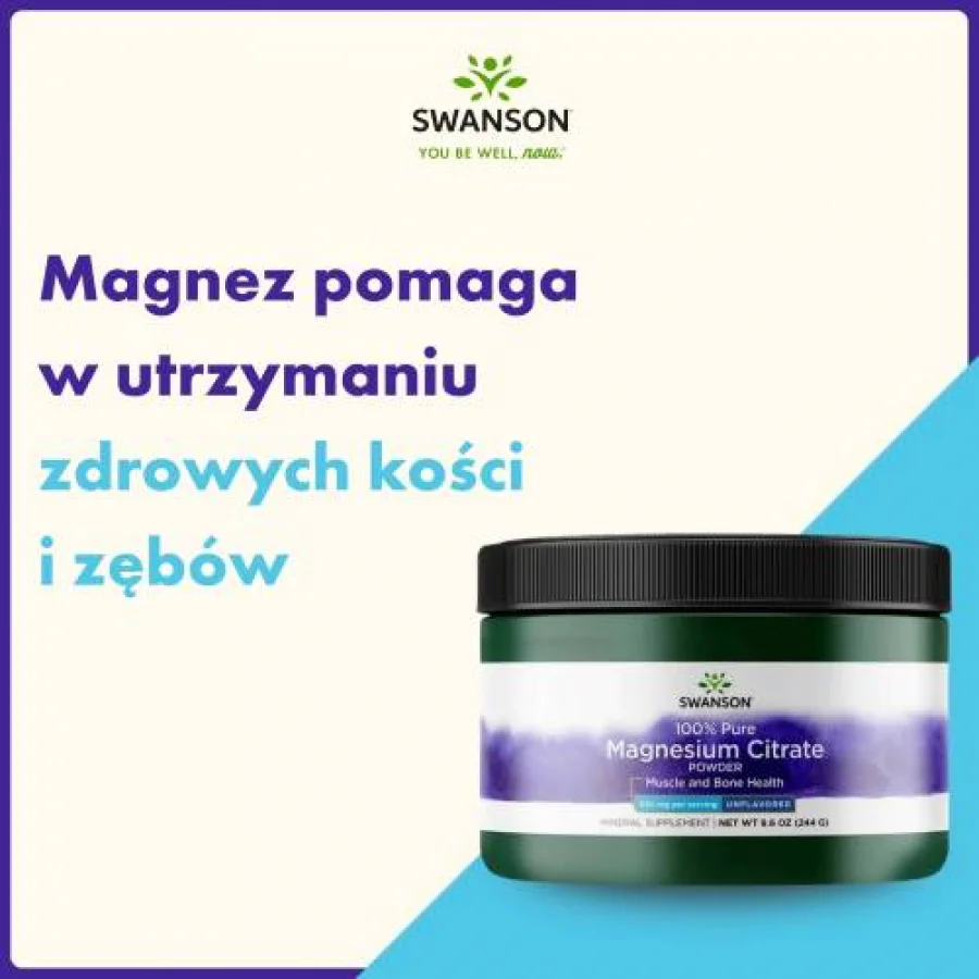 #1 – SWANSON Cytrynian Magnezu 100% 244g