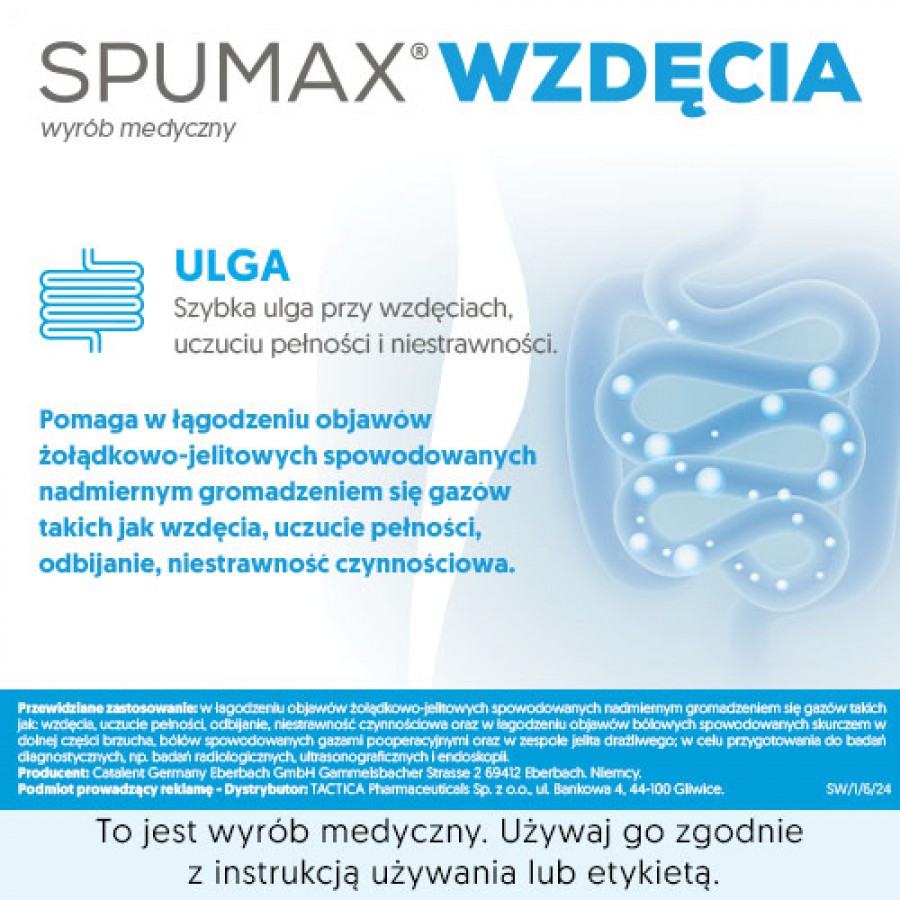 Zdjęcie produktu - 2 Spumax wzdęcia kapsułki miękkie 0,125g - 30 kapsułek