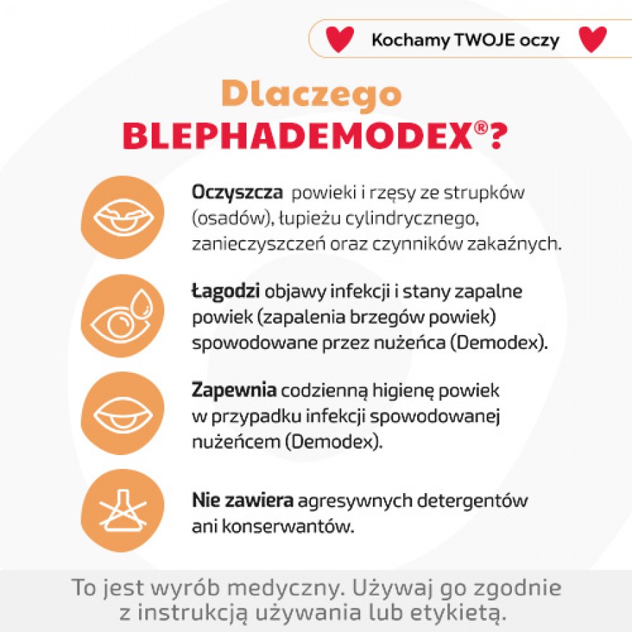 Miniaturka artykułu - #1 BlephaDemodex chusteczki, 30szt.
