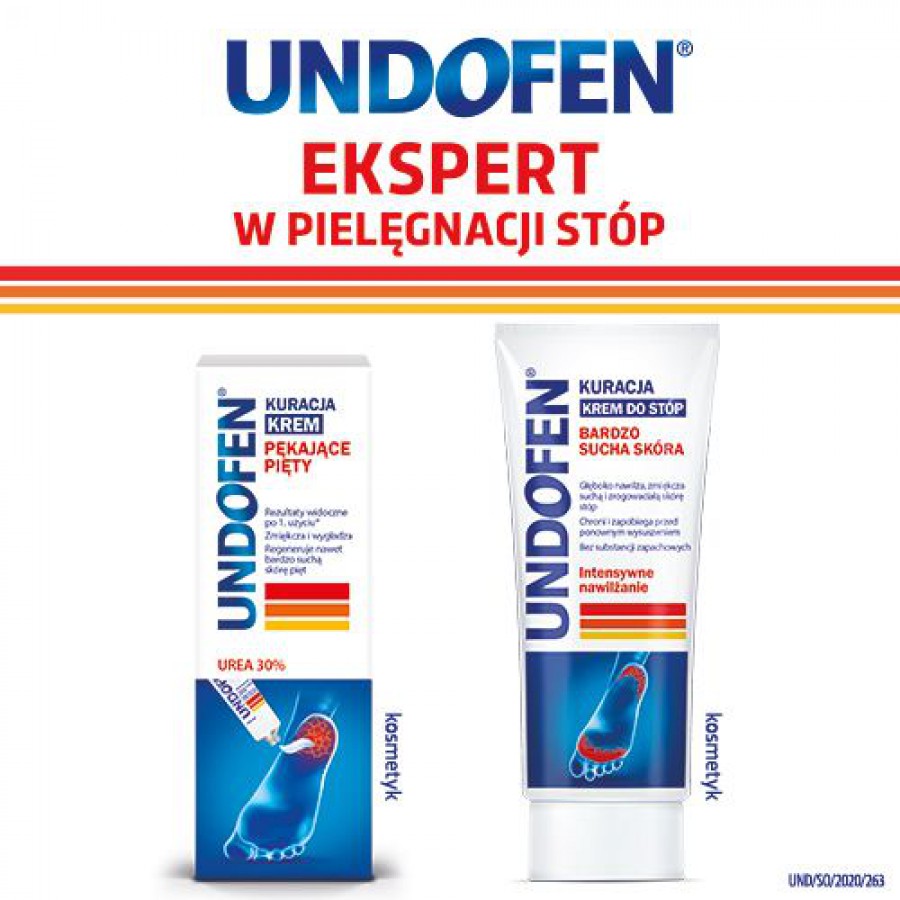 Zdjęcie produktu - 2 Undofen Kuracja Krem Pękające Pięty - 50ml