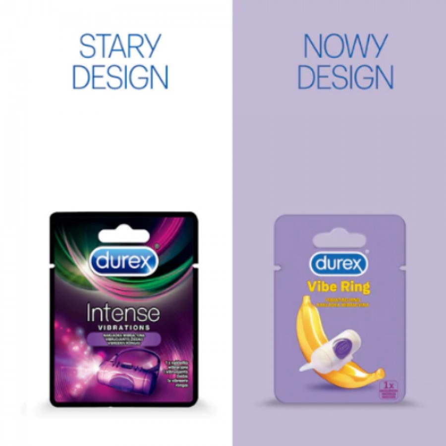 Miniaturka artykułu - #0 Durex Intense Vibrations Nakładka wibracyjna, 1 sztuka