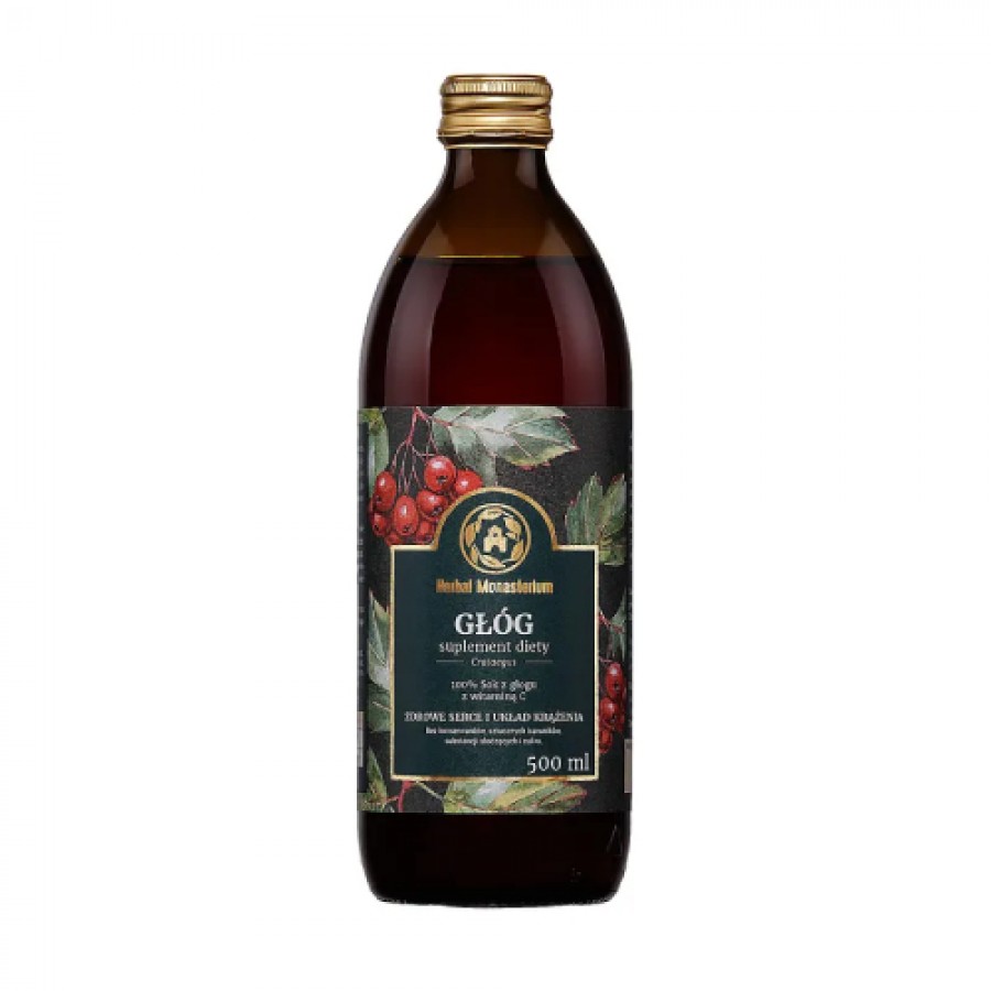 Miniaturka artykułu - #0 Herbal Monasterium Sok z głogu - 500ml