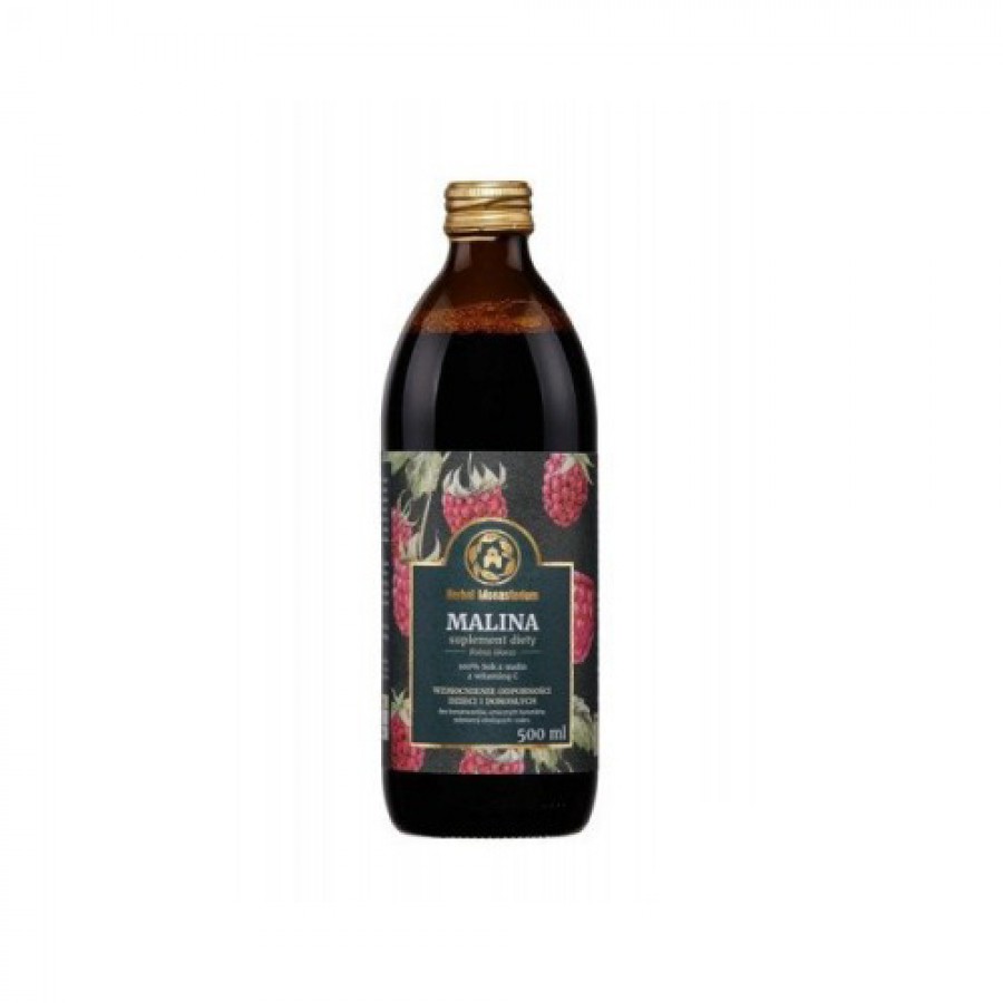 Miniaturka artykułu - #0 Herbal Monasterium Sok z Malin - 500ml