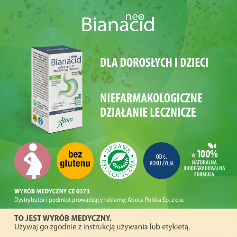 Zdjęcie produktu - 4 NeoBianacid Nadkwaśność i Refluks - 14tabl.