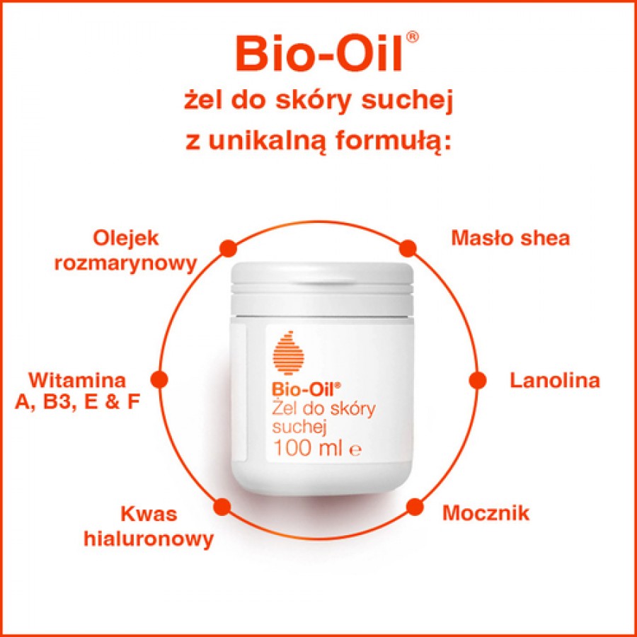 Miniaturka artykułu - #1 Bio-Oil Żel do sk&oacute;ry suchej, 100 ml