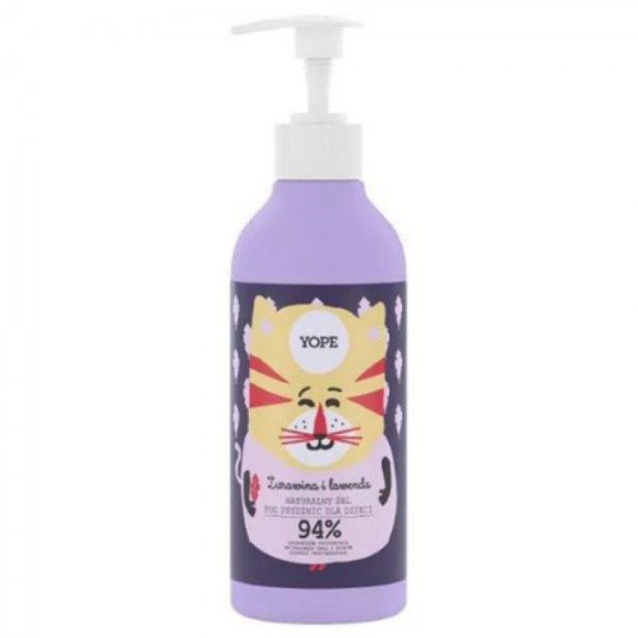 Miniaturka artykułu - #0 YOPE żel pod prysznic dla dzieci żurawina i lawenda, 400ml
