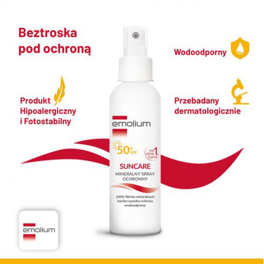 Zdjęcie produktu - 3 EMOLIUM SUNCARE Spray ochronny SPF 50+ - 100ml