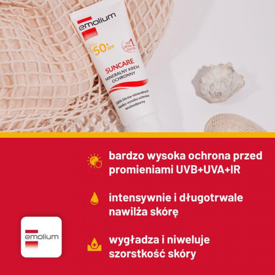 Miniaturka artykułu - #1 EMOLIUM SUNCARE Krem ochronny SPF 50+, 50ml