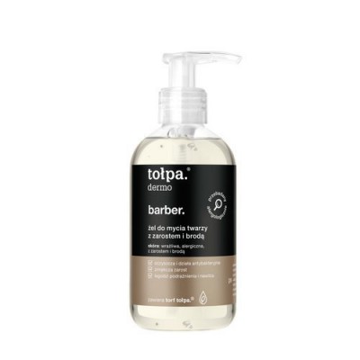 Zdjęcie produktu - 0 Tołpa men, barber, żel do mycia twarzy z zarostem i brodą, 150 ml