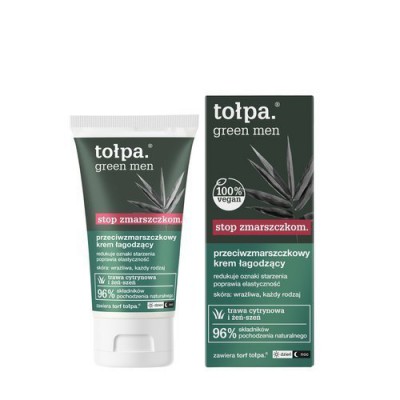 Miniaturka artykułu - #0 TOŁPA Men przeciwzmarszczkowy krem łagodzący, 50 ml