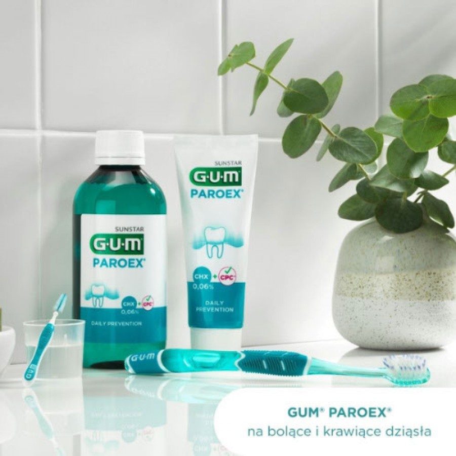 Zdjęcie produktu - 2 Sunstar GUM Paroex 0,06% Płyn do płukania jamy ustnej, 500 ml
