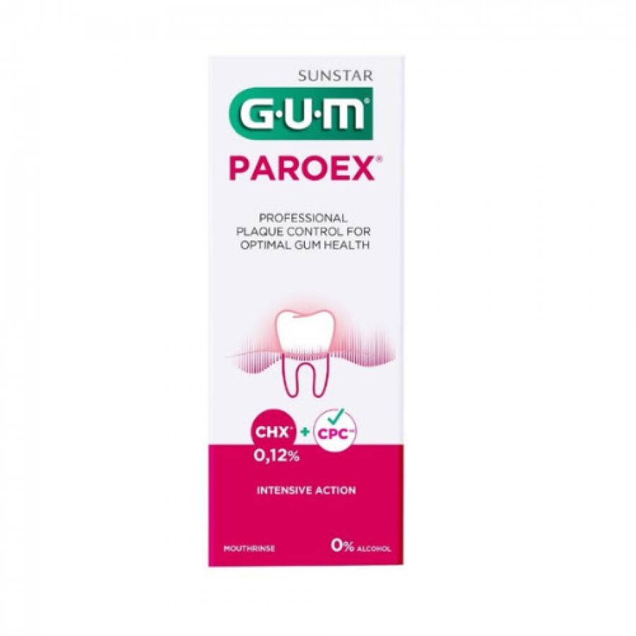 Miniaturka artykułu - #0 Sunstar GUM Paroex 0,12% Płyn do płukania jamy ustnej, 300 ml