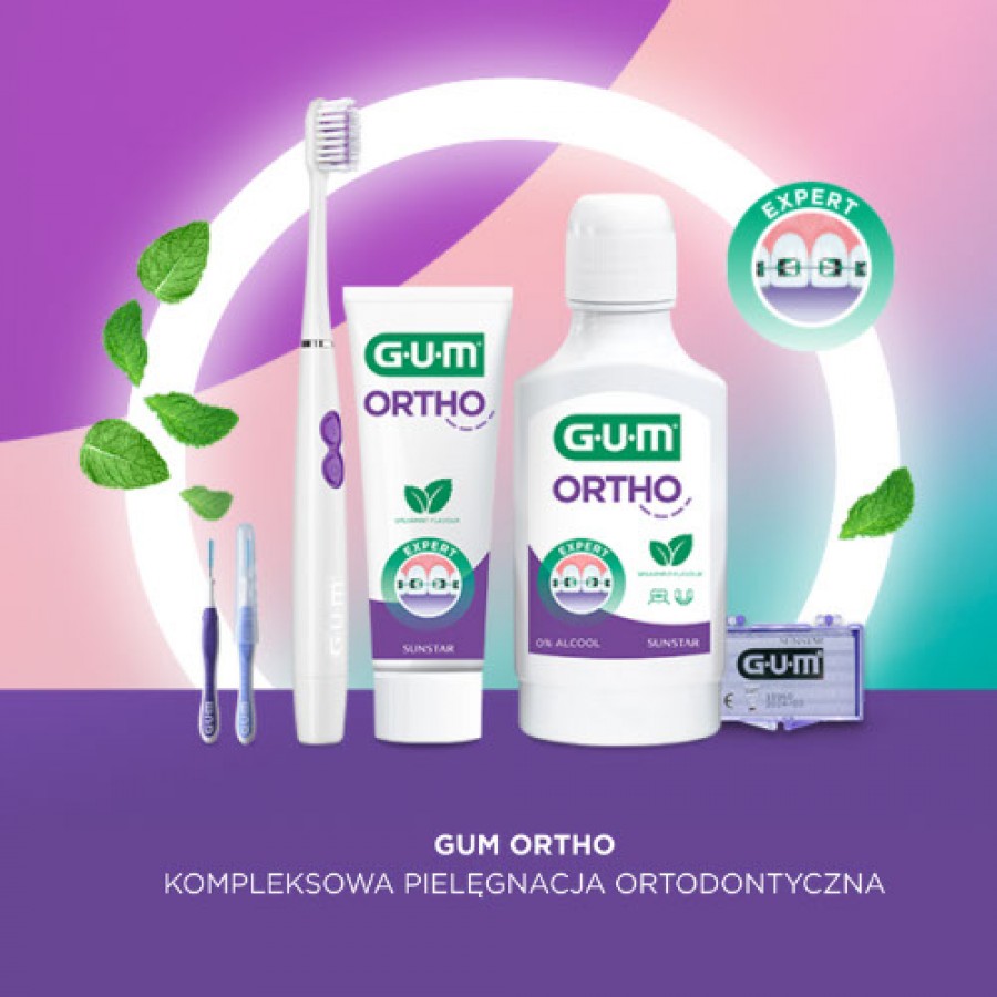 Miniaturka artykułu - #1 Sunstar GUM Ortho Pasta do zęb&oacute;w dla os&oacute;b z aparatem ortodontycznym, 75 ml