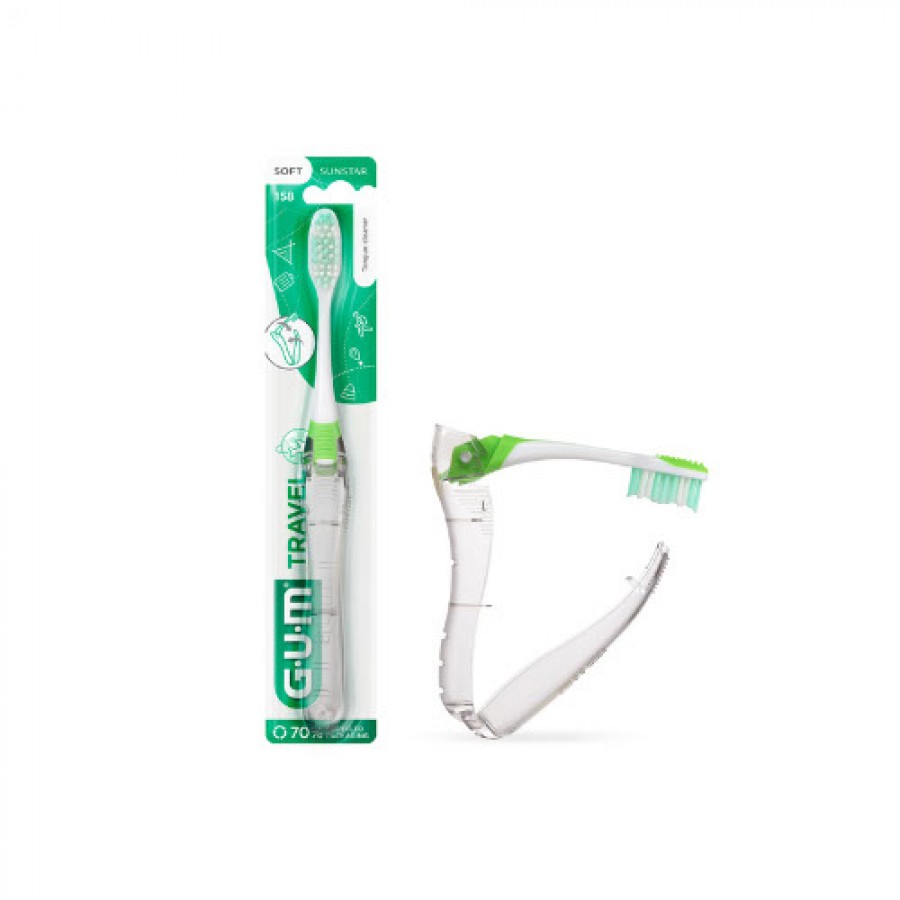 Zdjęcie produktu - 0 Sunstar GUM Travel Składana szczoteczka do zęb&oacute;w podr&oacute;żna