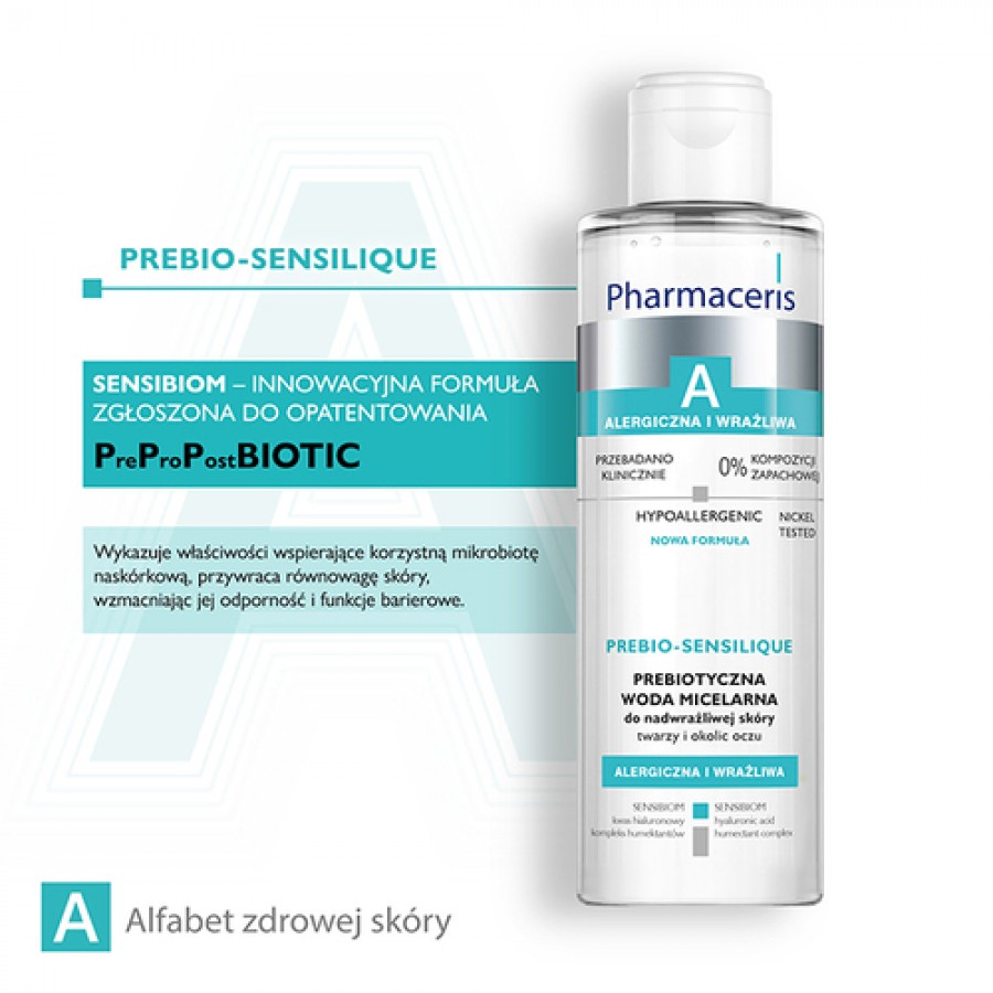 Zdjęcie produktu - 4 PHARMACERIS A Prebiotyczna woda micelarna do nadwrażliwej sk&oacute;ry twarzy i okolic oczu, 200ml