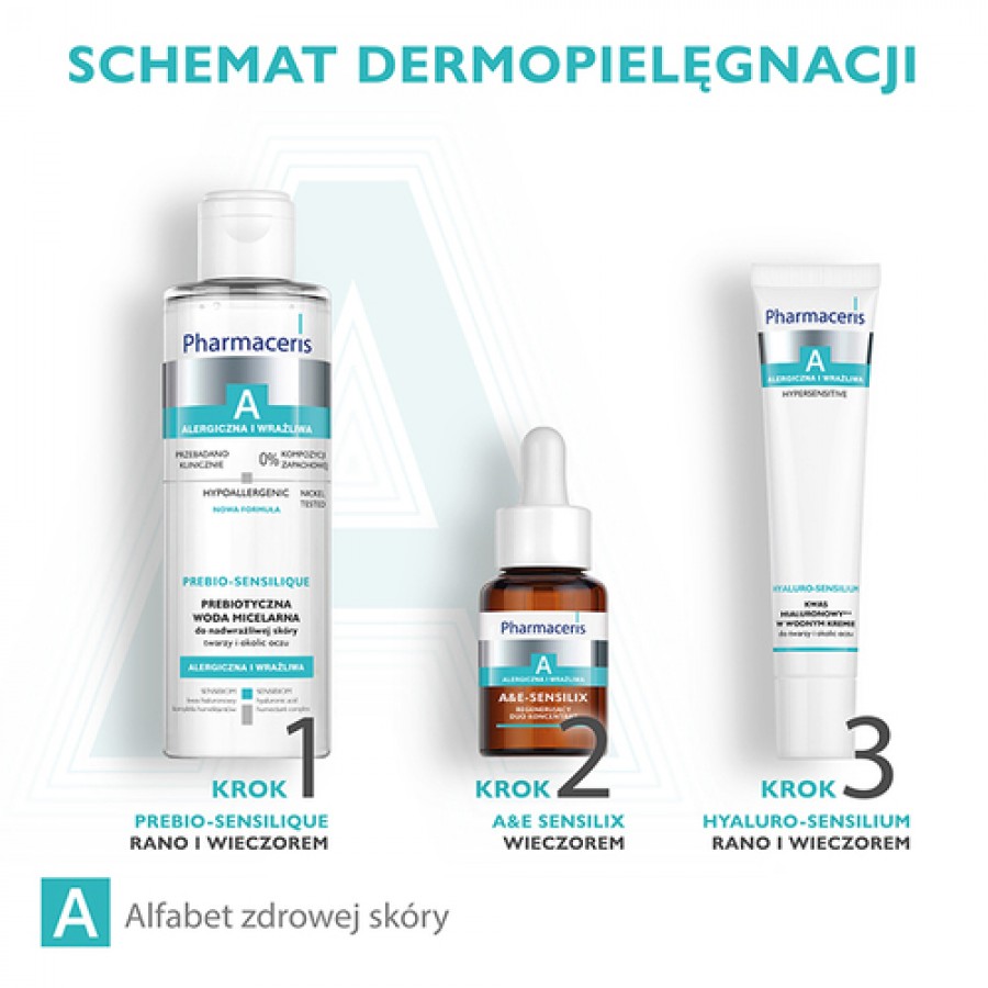 Zdjęcie produktu - 5 PHARMACERIS A Prebiotyczna woda micelarna do nadwrażliwej sk&oacute;ry twarzy i okolic oczu, 200ml
