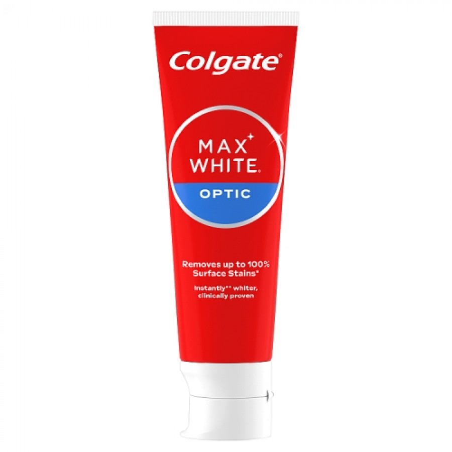 Zdjęcie produktu - 0 Colgate Max White Optic Wybielająca pasta do zęb&oacute;w, 75 ml