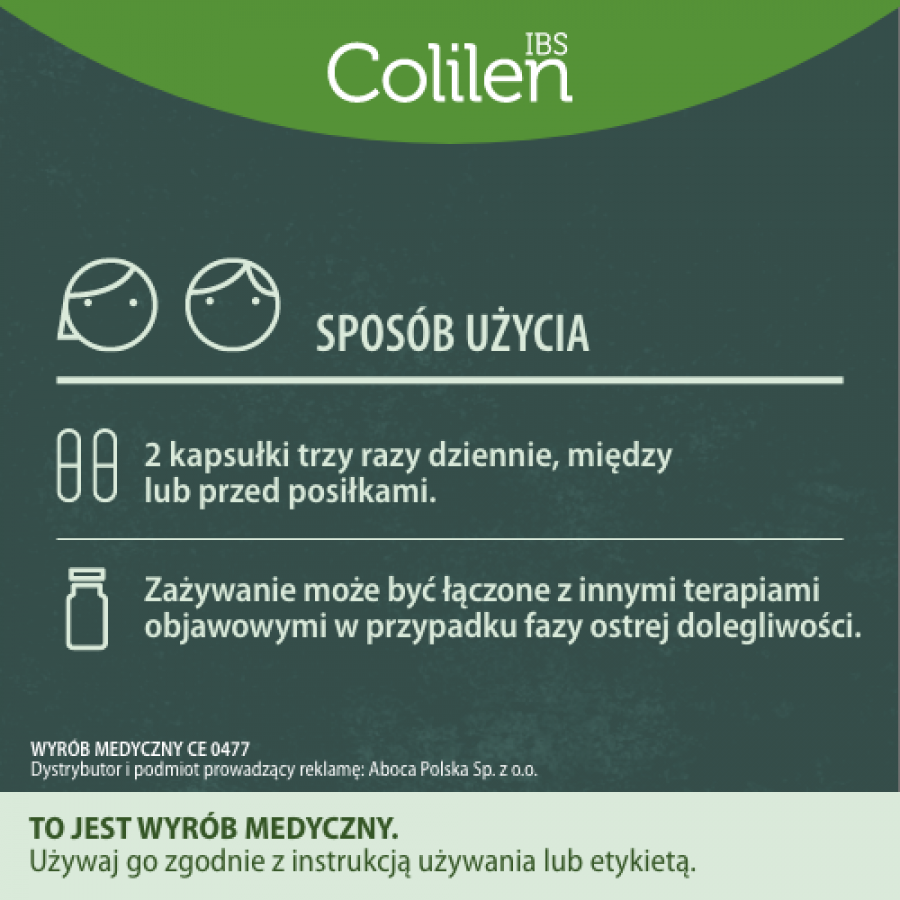 Zdjęcie produktu - 2 COLILEN IBS zesp&oacute;ł jelita drażliwego - 60 kapsułek