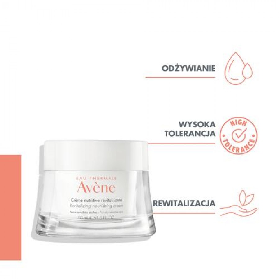 Miniaturka artykułu - #1 AVENE LES ESSENTIELS Odżywczy krem rewitalizujący, 50 ml