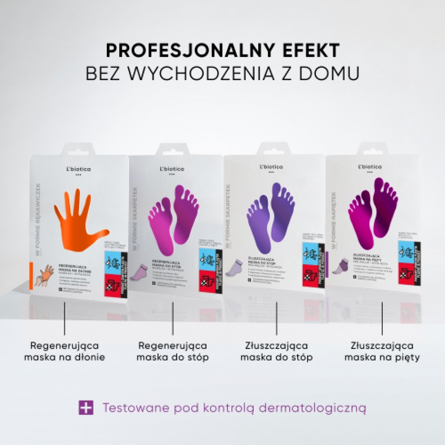 Zdjęcie produktu - 3 L'BIOTICA maska złuszczająca na pięty - 1 para