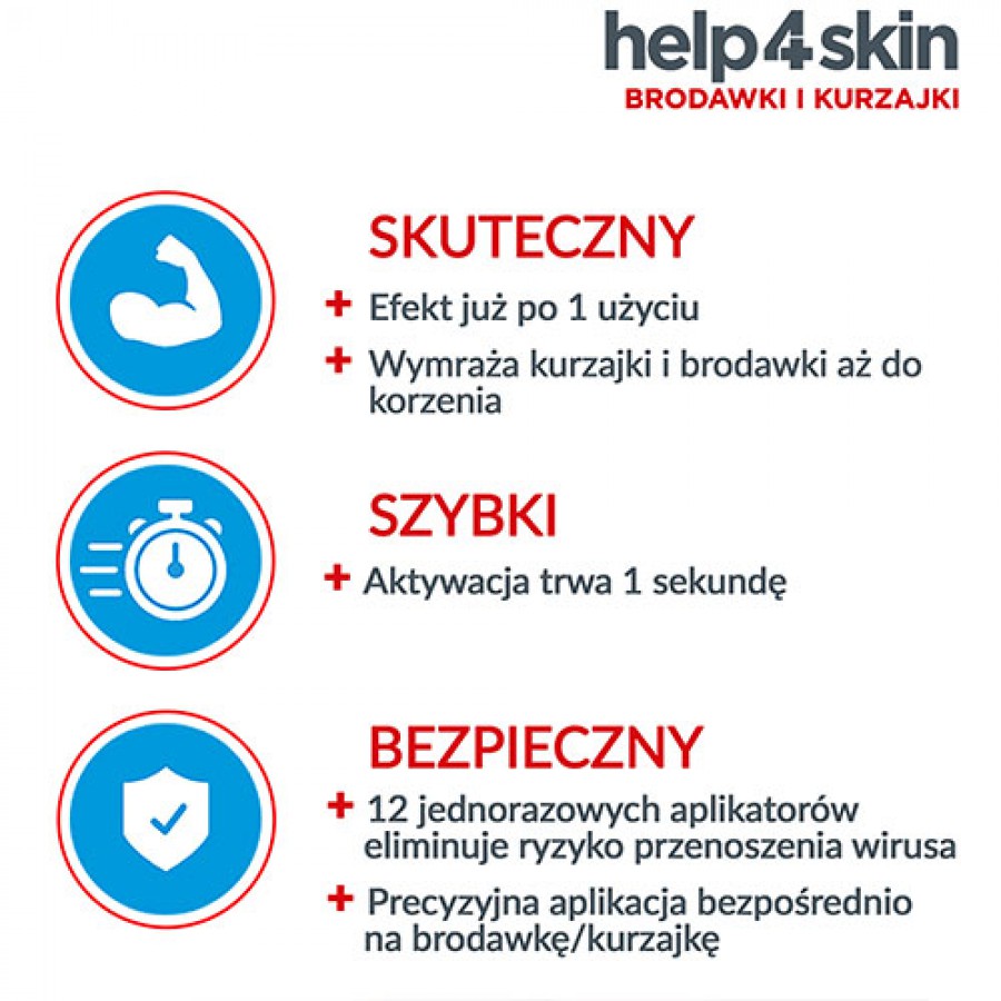 Zdjęcie produktu - 2 Help4skin kurzajki i brodawki - 50 ml