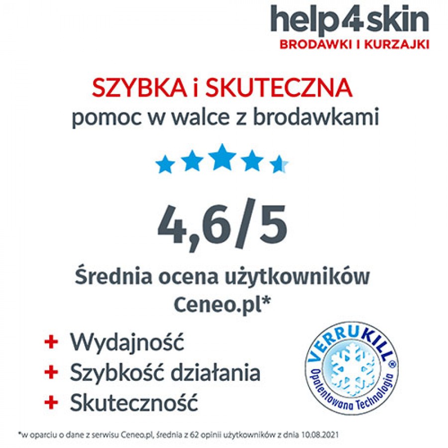 Zdjęcie produktu - 4 Help4skin kurzajki i brodawki - 50 ml