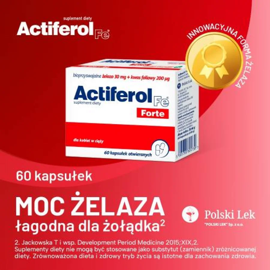 #0 – ActiFerol Fe Forte, 60 kapsułek