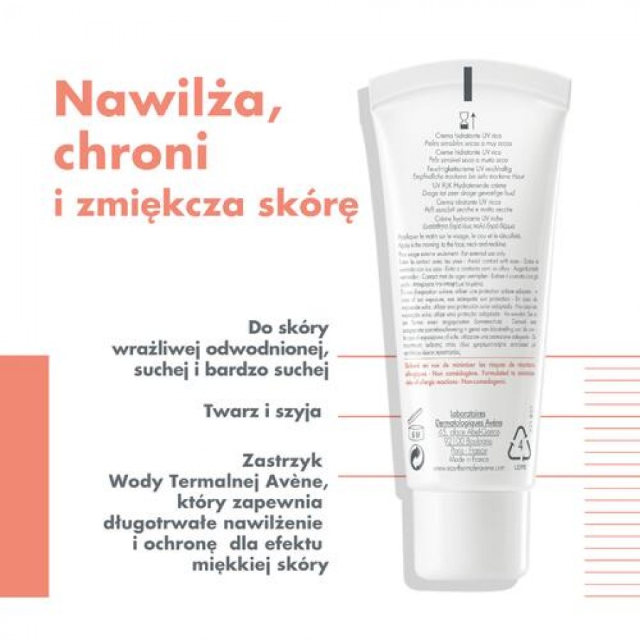 Miniaturka artykułu - #1 AVENE HYDRANCE UV-Riche bogaty krem nawilżający SPF 30, 40 ml