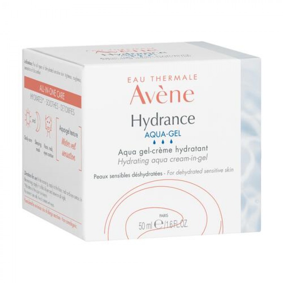 Miniaturka artykułu - #0 AVENE HYDRANCE Aqua-Gel krem - żel do twarzy, 50 ml