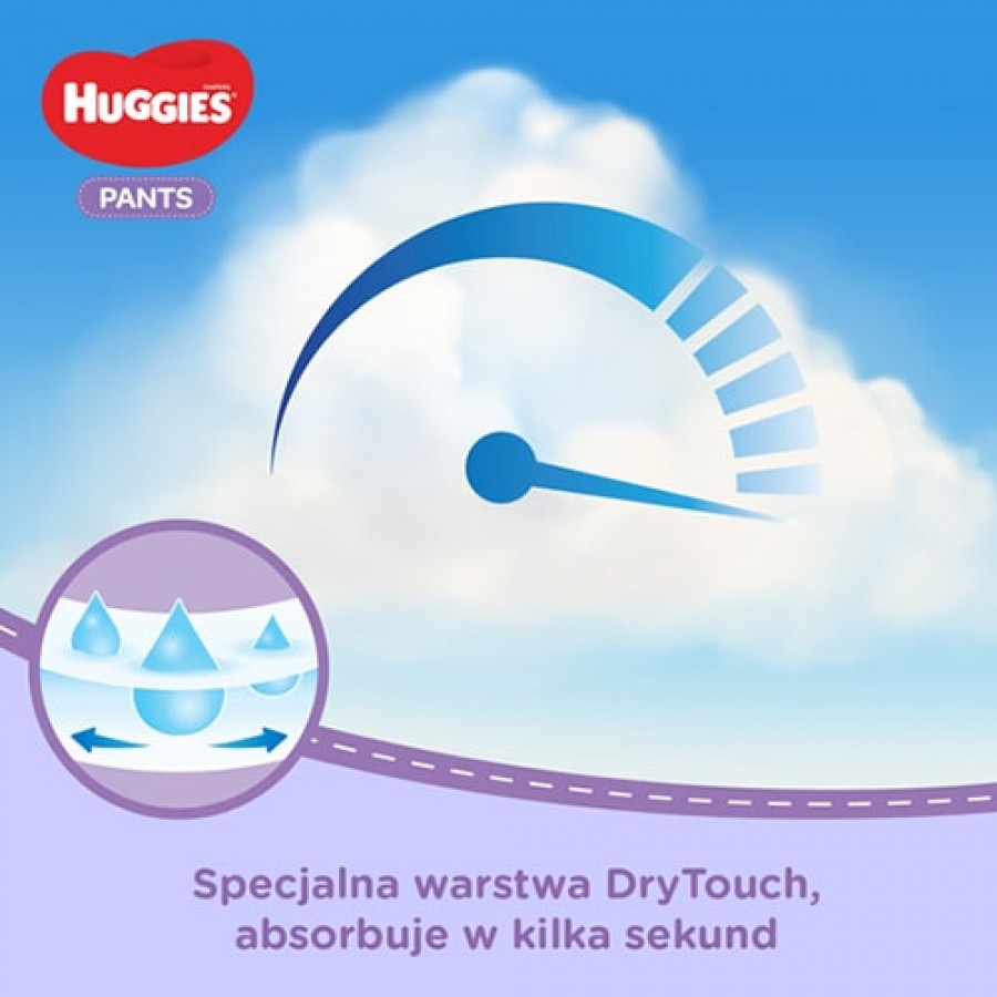 Miniaturka artykułu - #1 HUGGIES Pants Jumbo 6 Pieluchomajtki 15-25kg - 30szt.