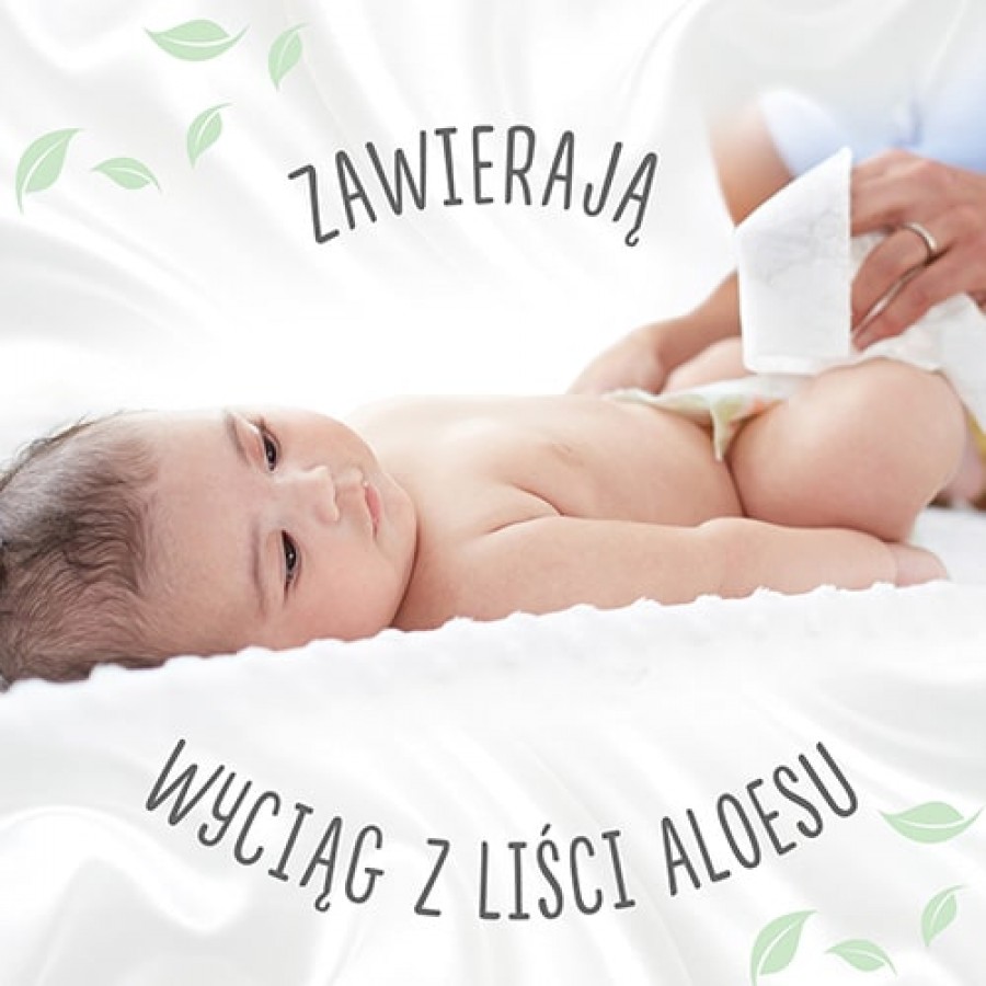 Zdjęcie produktu - 1 HUGGIES Natural Care Chusteczki nawilżane - 56szt.