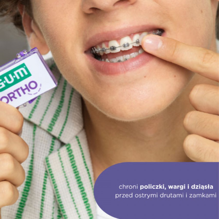 Miniaturka artykułu - #1 Sunstar GUM Ortho Wosk neutralny dla os&oacute;b z aparatem ortodontycznym