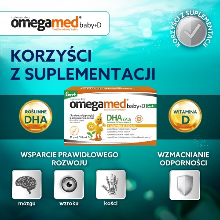#2 – Omegamed Baby+D 6m+, 30 kaps. twistoff - suplement diety dla dzieci