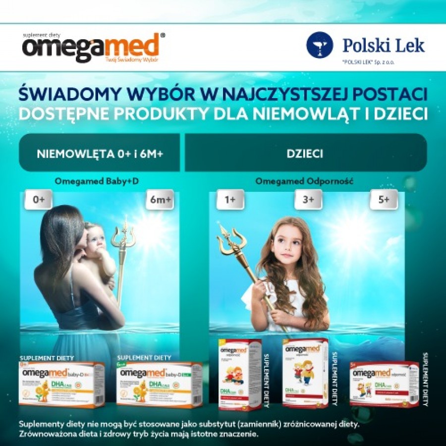 #4 – Omegamed Baby+D 6m+, 30 kaps. twistoff - suplement diety dla dzieci