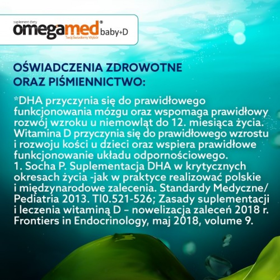 #5 – Omegamed Baby+D 6m+, 30 kaps. twistoff - suplement diety dla dzieci