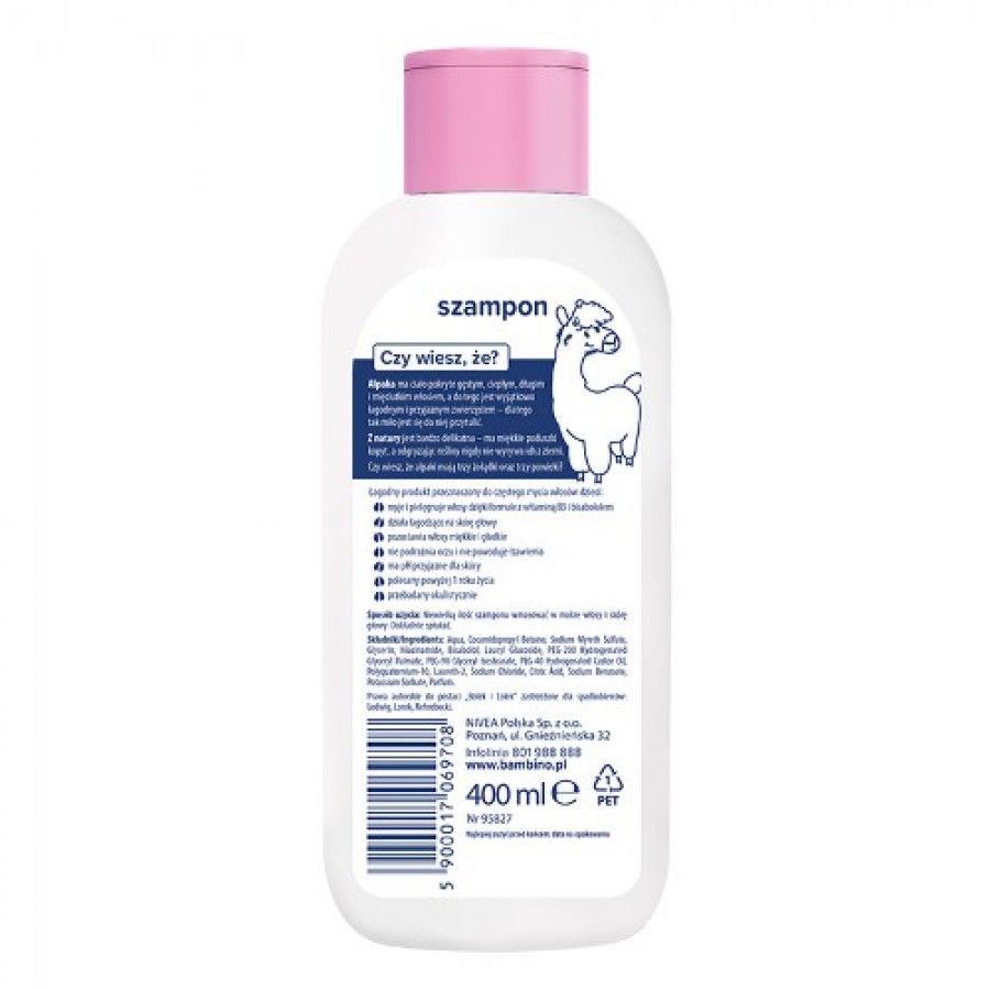 Miniaturka artykułu - #0 Bambino Dzieciaki Szampon do włos&oacute;w, 400ml