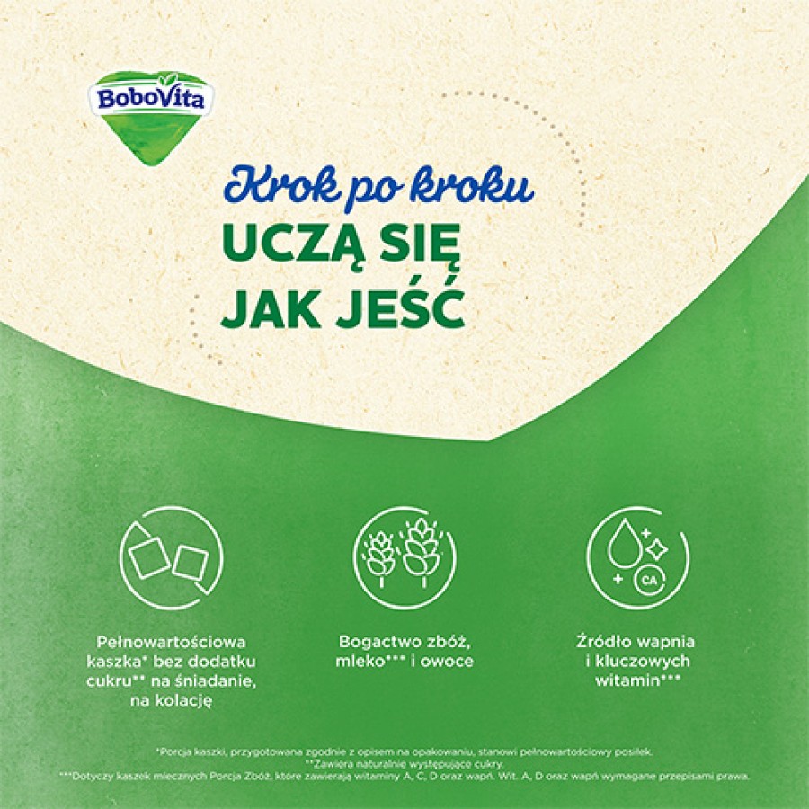 Miniaturka artykułu - #1 BoboVita Porcja zb&oacute;ż Kaszka bezmleczna 7 zb&oacute;ż zbożowo-jaglana pełnoziarnista po 8 miesiącu, 170 g