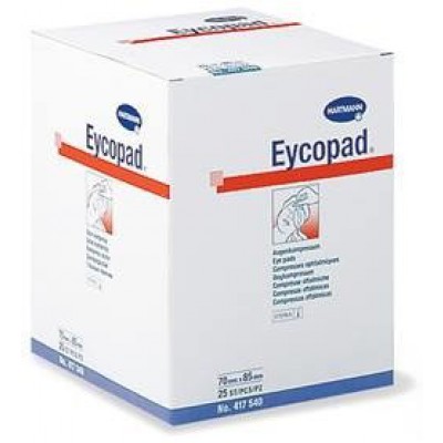 Miniaturka artykułu - #0 Hartmann EYCOPAD Opatrunek jałowy oczny 70mmx85mm, 25szt