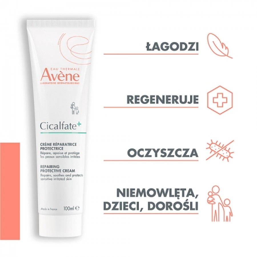 Miniaturka artykułu - #0 AVENE CICALFATE+ Regenerujący krem ochronny, 100 ml