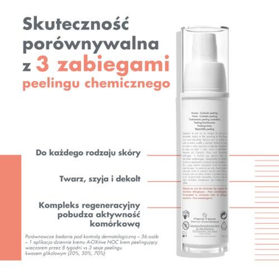 Miniaturka artykułu - #1 AVENE EAU THERMALE  A-OXITIVE Krem peelingujący na noc, 30ml