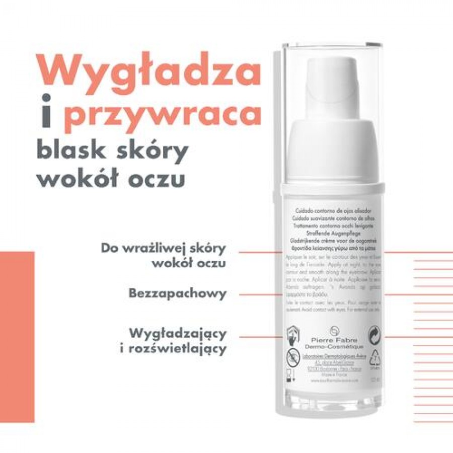 Miniaturka artykułu - #1 AVENE EAU THERMALE A-OXITIVE Krem wygładzający kontur oczu, 15ml