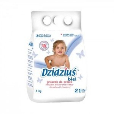 Miniaturka artykułu - #0 DZIDZIUŚ Proszek do prania BIEL, 850g