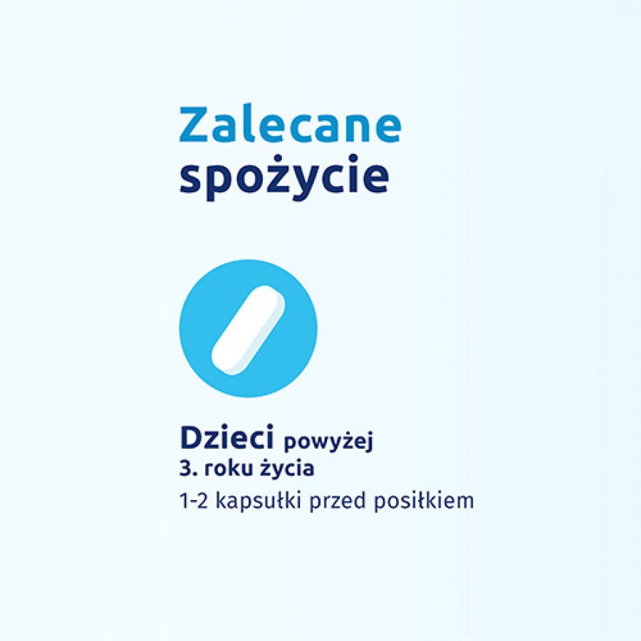 Zdjęcie produktu - 2 Iskial Junior olej z wątroby rekina, witamina D, DHA smak cytrynowy, 30 kaps. do żucia