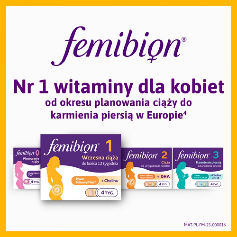 Zdjęcie produktu - 6 Femibion 1 Wczesna ciąża, 28 tabletek