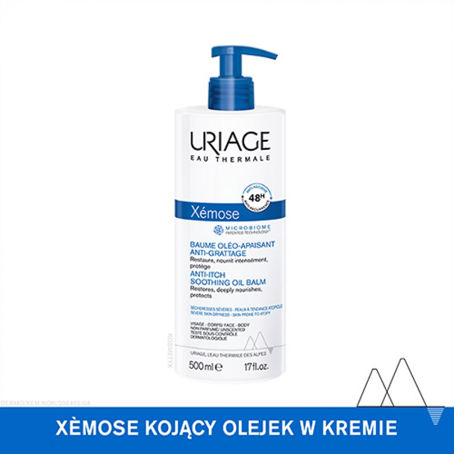 Miniaturka artykułu - #0 URIAGE XEMOSE Olejek kojący w kremie, 500ml